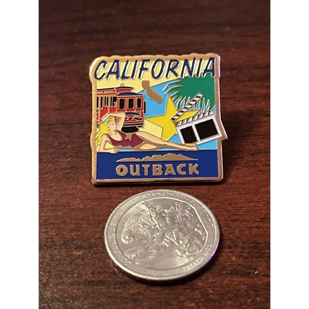 Outback Steakhouse 50 States‎ California Lapel Hat Pin